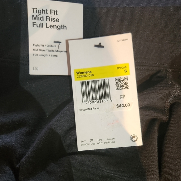 Nike Sportswear Essential Women's Mid-Rise Swoosh Leggings - Picture 6 of 6